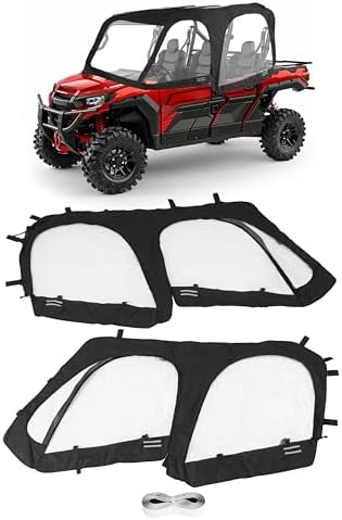 Soft Door Compatible with 2023 2024 2025 Honda Pioneer 1000-6 Upp...