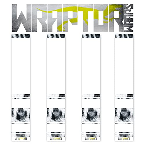 na-1 Wraptor Wraps Archery Arrow Wraps - Snow Leopard HD Arrow Wraps - Window Wrap Design - Pack of 13-150mm Length - Medium Width