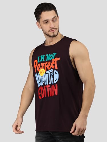 Image of CHKOKKO Sleeveless T Shirts Gym Vest for Men Workout Graphic Printed Premium Cotton Blend Tank Top for Man Running Vest Sando Gym Wear Lightweight Breathable Casual Summer Wear Boys
