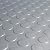 Rubber-Cal Coin Grip Metallic PVC Flooring, Silver, 2.5mm x 4' x 6' (03-W265-S-06)