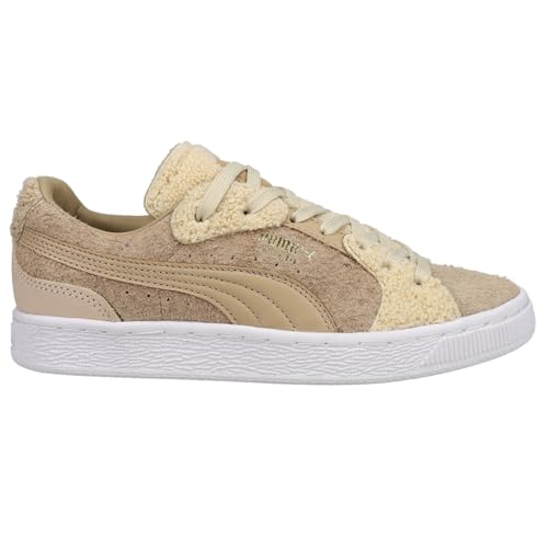 PUMA Womens Cunning Suede Lace Up Sneakers Shoes Casual - Beige - Main Image