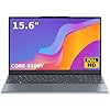 OTVOC Ordinateur portable de 15,6", compatible avec Windows 11, processeur Core (Beats Pentium, Celeron), jusqu'à 3,4 GHz, 4 Go de RAM, 128 Go SSD, jusqu'à 2 To, 15,6" FHD IPS 1920 x 1080, pour