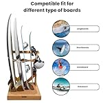 LISS Spirit Surfboard Rack Stand Holder for 3 & 4 Boards, Indoor Storage Display for Longboard, Shortboard, Snowboard, Wakeboard, Skateboard Up to 10Ft Long - Image 4