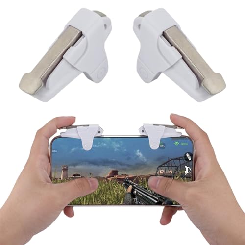Joystick De Gatillo De Juegos, 2 Piezas Disparadores De Juegos Móviles Controlador Móvil Tecla Auxiliar Botones Auxiliar Para Teléfonos Inteligentes Con Grosor De 6 11 MM Y Pantalla De 4 7 Pulgadas