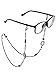 TOODOO 2 Pieces Glasses Chain for Women Beaded Eyeglass Straps Lanyards Sunglasses Holder Chain with 4 Pieces Silicone Loop (Color Set 1)