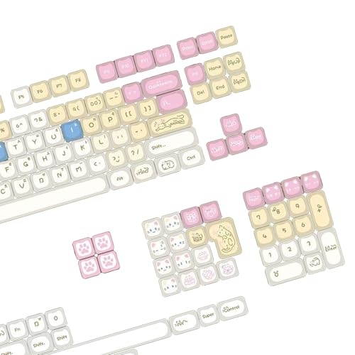 Lot de 148 capuchons de touches chaton pour clavier mécanique AZERTY ou QWERTY