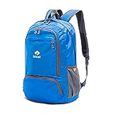 Lightweight Backpack Daypack, IdealTech Foldable Durable Packable Water Resistant Outdoor Travel Hiking Camping Biking
