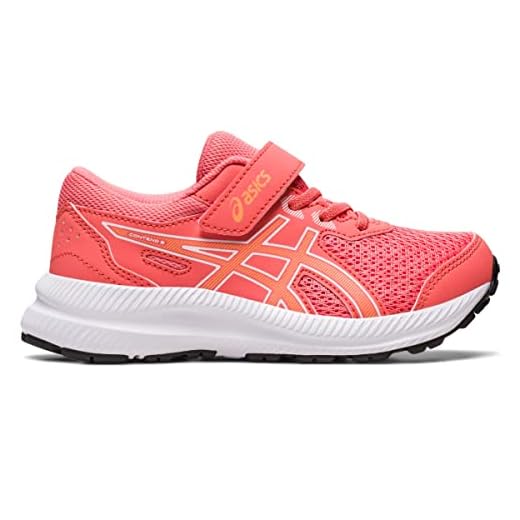 ASICS Kid's Contend 8 Pre-School Running Shoes, 1.5, Papaya/Summer Dune