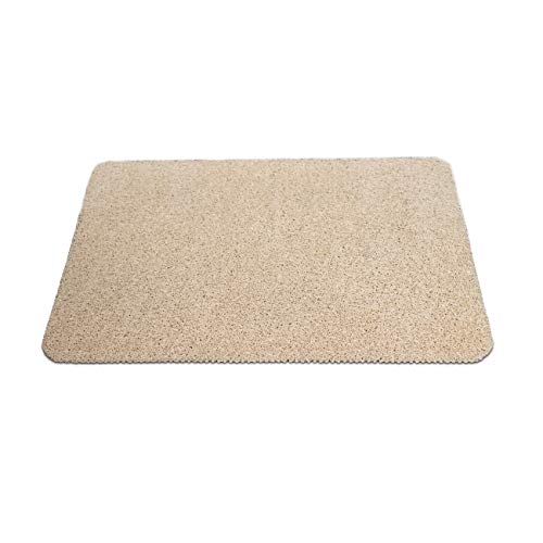 Preisvergleich Produktbild maxVitalis antirutsch Sicherheits-Duschmatte, rutschfeste Duscheinlage mit Massage-Effekt, Duschwanneneinlage waschbar, Duschteppich weich, Für Badewanne u. Dusche, Draußen, 40x60 cm (Creme)