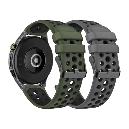 La mejor selección de huawei gt sport los mejores 5. 43 2 Pack Correa Compatible con Huawei Watch GT 3 SE/GT 3 46mm, Pulseras Deportivas Ajustable de Silicona Suave y Transpirable Correas de Repuesto para Huawei Watch GT3 SE/GT3 46mm...
