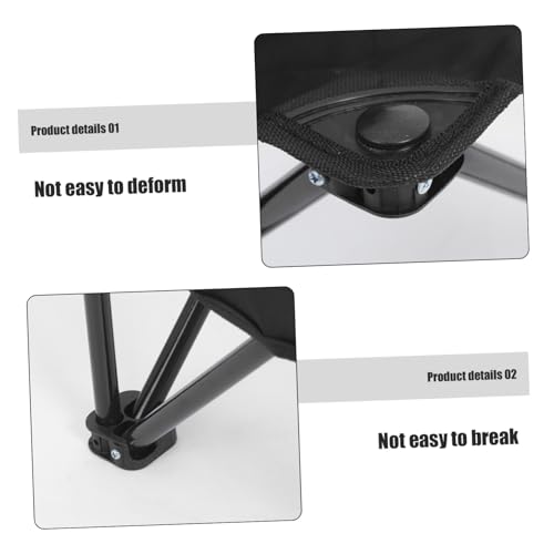 Tabouret pliant de pêche et camping compact avec structure acier adulte - 7