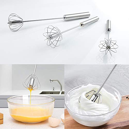 MEISHANG Roestvrijstalen gardeset, 3-delig (26cm, 31cm, 36cm), halfautomatisch, multifunctioneel, vaatwasmachinebestendig, gemakkelijk schoon te maken, ideaal voor dagelijks gebruik - Image 5