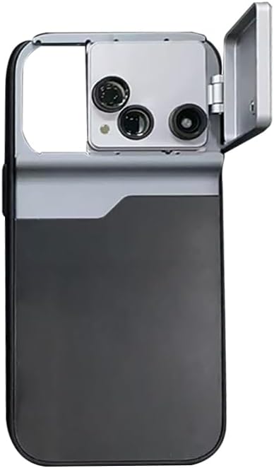 BGNing Phone Lens Case for 16 PRO/16 PRO MAX 10x Macro 180° Fisheye 2X Telephoto Lens Mobile Phone Cover 3 in 1 (for 16PRO MAX)