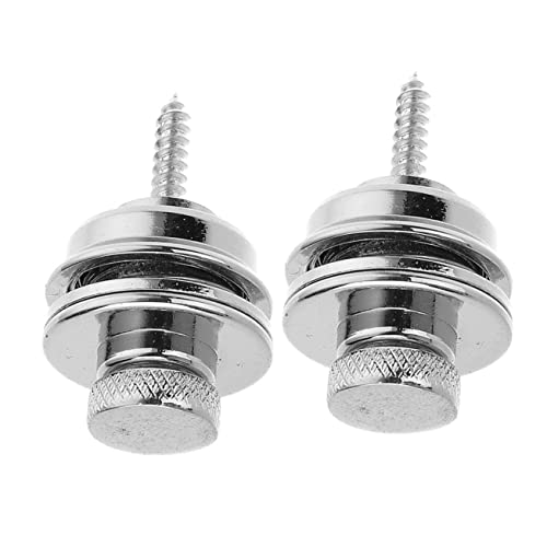 HANABASS Guitar Strap Lock for Acoustic/electric Bass Metal Guitar Button Strap Locks