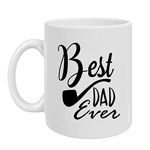 Best Dad Ever cup- Gifts for Dad, Husband - Birthday Gift Idea for Him from Daughter, Son, Wife, Kids - Birthday Bday Present for a Father, Men