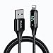 [ Micro USB ] Power Off/On Smart LED Auto Disconnect, Mcdodo 90 Degree Right Angle Game Nylon Braided Sync Charge USB Data 5FT/1.5M Cable Compatible Samsung/HTC/MP3 More (Micro Red, 5FT/1.5M)