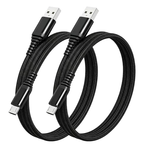 マイクロ usb ケーブル 1m 2本セット LpoieJun Micro USB ケーブル【QC3.0/2.0対応 最大18W/3A急速充電・480Mbps高速データ転送対応】高耐久 ナイロン編み スマートフォン、タブレット、ゲーム機等 Micro B デバイス対応