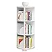 Scaffale in Legno, Scaffale Girevole, 2/3/4/5/6 Strati Libreria Girevole Multifunzionale A 360 Gradi Scaffale Ad Angolo per Bambini Autoportante per Camera da Letto, Soggiorno E Ufficio A Casa (Color