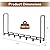 Werphwoods 8ft Outdoor Firwood Rack, Adjustable Firewood Storage Rack, Heavy Duty Firewood Rack Outdoor with Cover, Fireplace Wood Pile Storage Stacker Organizer, Black