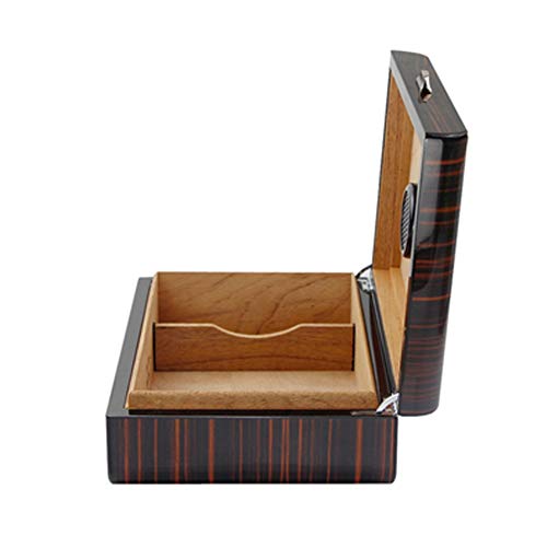 NACHEN Boîte à Cigares avec Joint Magnétique Et Humidificateur en Bois De Cèdre, Cadeaux élégants Et Charmants