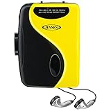 Jensen Stereo Cassette Player with AM/FM Radio (YELLOW)