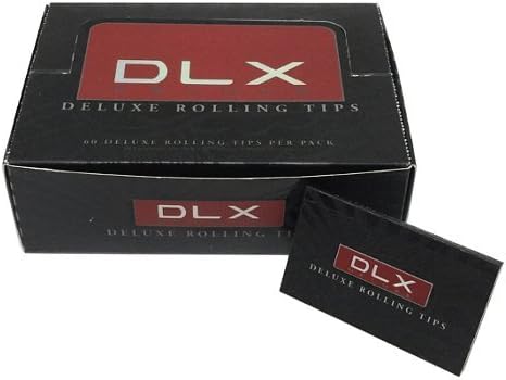 3000 Dlx Deluxe Rolling Tips for Rolling Papers Full Box of 50 Packs Each Pack Has 60 Tips