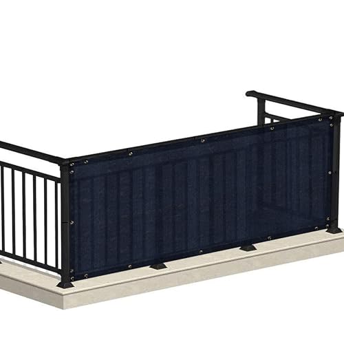 Image of HIPPO Baby Safety Net for Balcony Child Protection Stairway Safety Net Railing Guard for Kids Staircase Protector with Tie-Cords Breathable Fabric Indoor Outdoor Use (1.5MTX6MT, Navy)