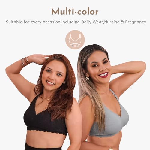 Image of Nursing Bras for Breastfeeding, Seamless Ultra Comfort Maternity Bra, Natural Shape Pregnancy Bras for Women