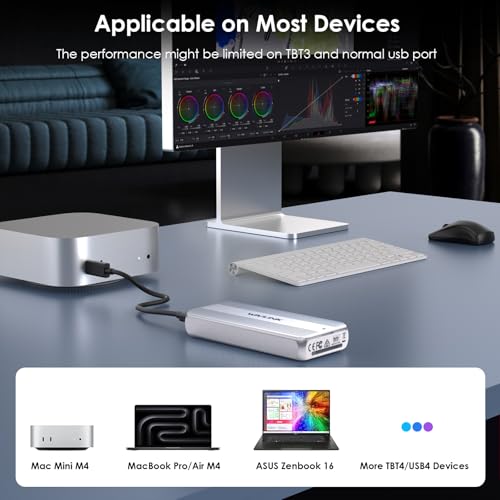 Carcasa externa M.2 NVMe de 40Gbps WAVLINK para SSD miniatura 6