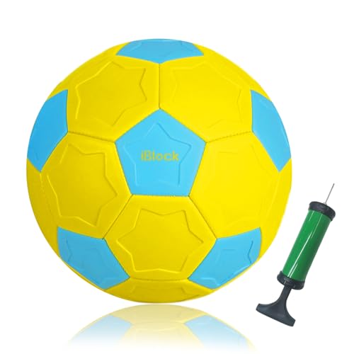 RORLAND Swerve and Curve Size 4 Soccer Ball Soccer Training Ball with Special Panels to Play Outdoor Indoor Activities Games Kids Fun Football for Backyard Lawn