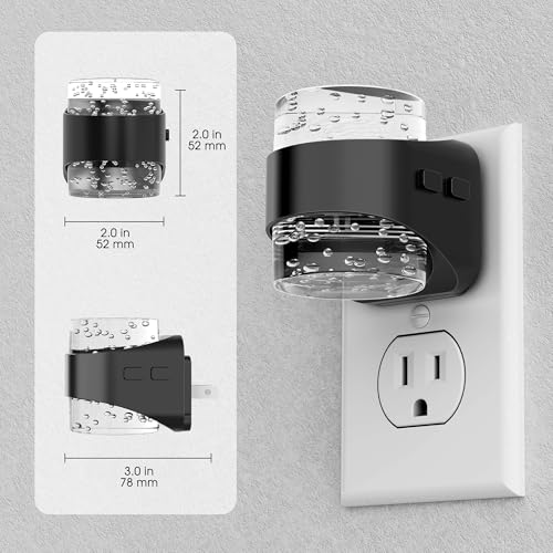 Image of Briignite LED Night Light Plug into Wall[4 Pack] Dimmable Night Light with Bubble Design 3000K /4000K /5000K & 3 Brightness Levels for Baby Nursery, Hallway, Bathroom, Kids Room, 3CCT