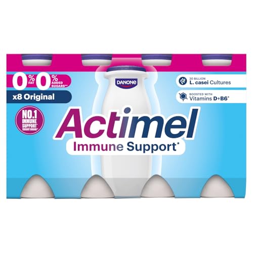 Actimel Original 0% Fat and No Added Sugar Yoghurt Drink , 8x100g