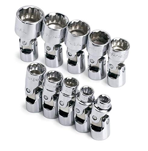 SK 1336 10 Piece 1/4-Inch Drive 12 Point Flex 5-Millimeter to 14-Millimeter Socket Set