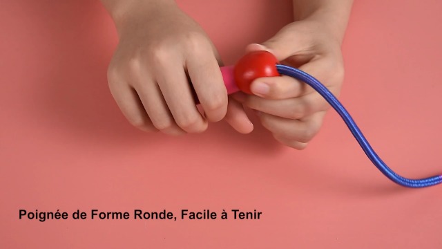 Corde à Sauter Enfant OTraki - 2 Pack Réglable, Poignées Bois, Coton Coloré