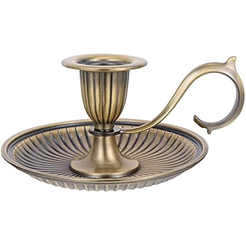 Ciieeo Vintage Metal Taper Candle Holder Cover