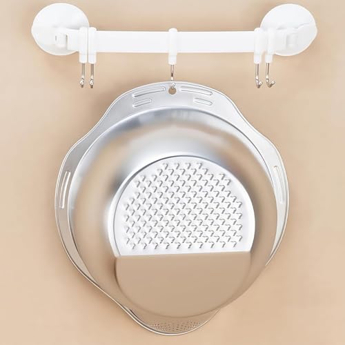 Image of Rice Washer Strainer Bowl, 4-in-1 Quinoa Washer Bowl Stainless Steel Rice Rinser Strainer Sink Colanders with Side Drainers Rinsing Fruits,Vegetables & Beans -Versatile Kitchen Tool