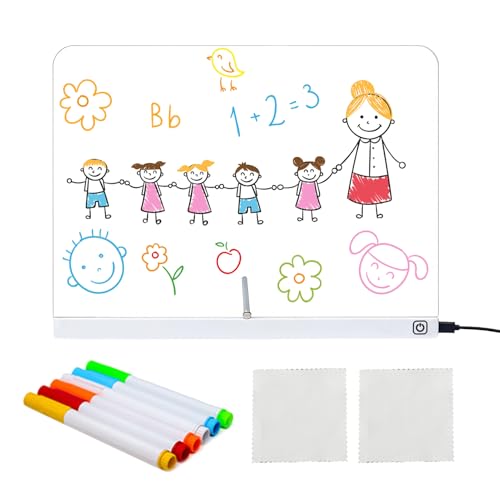 Pizarra LED de mensajes de acrílico el regalo ideal de dibujo infantil