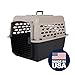 Petmate Vari Dog Kennel - Portable Dog Carriers & Crates for Medium Dogs, Airline-Friendly, Durable Plastic, Pet Carrier For Home and Travel, 28 Inches, Taupe and Black