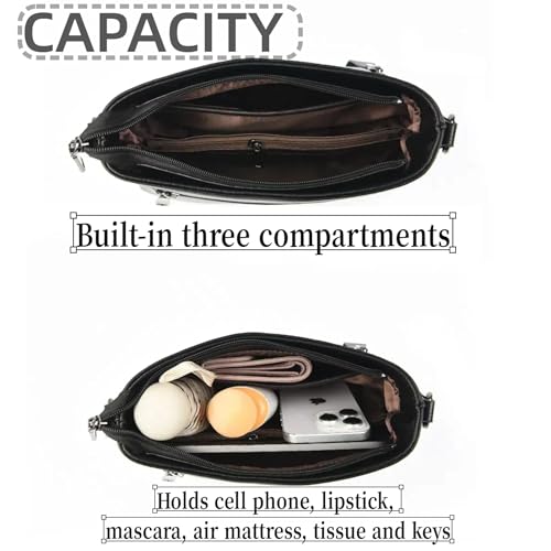 Trendy Small Crossbody Purse Bag With Peony Flower Embroidery PU Leather Lightweight Handbags Shoulder Bag4