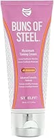 SteelFit Buns of Steel — Heat-Activated Maximum Definition Cream for Tight & Toned Glutes — Firming Body Lotion for Pre & Post Workout (3.4 fl oz)