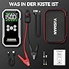YUSMAN Starthilfe Powerbank mit Kompressor | 6000A Auto Starthilfe für alle Benzinmotoren & 7L Diesel | 150PSI Luftpumpe mit LCD & Multifunktions-Taschenlampe #5