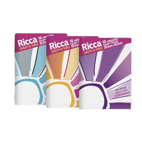 Lenço de Papel Mini, Ricca, Branco Lenço de Papel Mini, Ricca, Branco