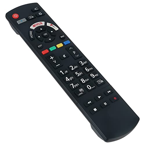 VINABTY RC42129M Replacement Remote Control Fit for Panasonic LED TV TX-49GS352B TX-49GX550B TX-49GX551B TX-49GX555B TX-50HX580B TX-50HX580BZ TX-50HX585B TX-50HX600B TX-50HX600BZ TX-55FX550B
