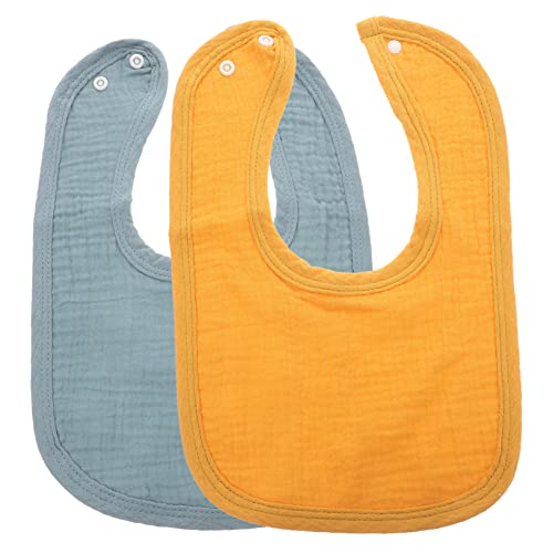 SHOWERORO 2個ちゃん用バンダナビブ 男の子向け 新生児用全棉よだれ防止タオ