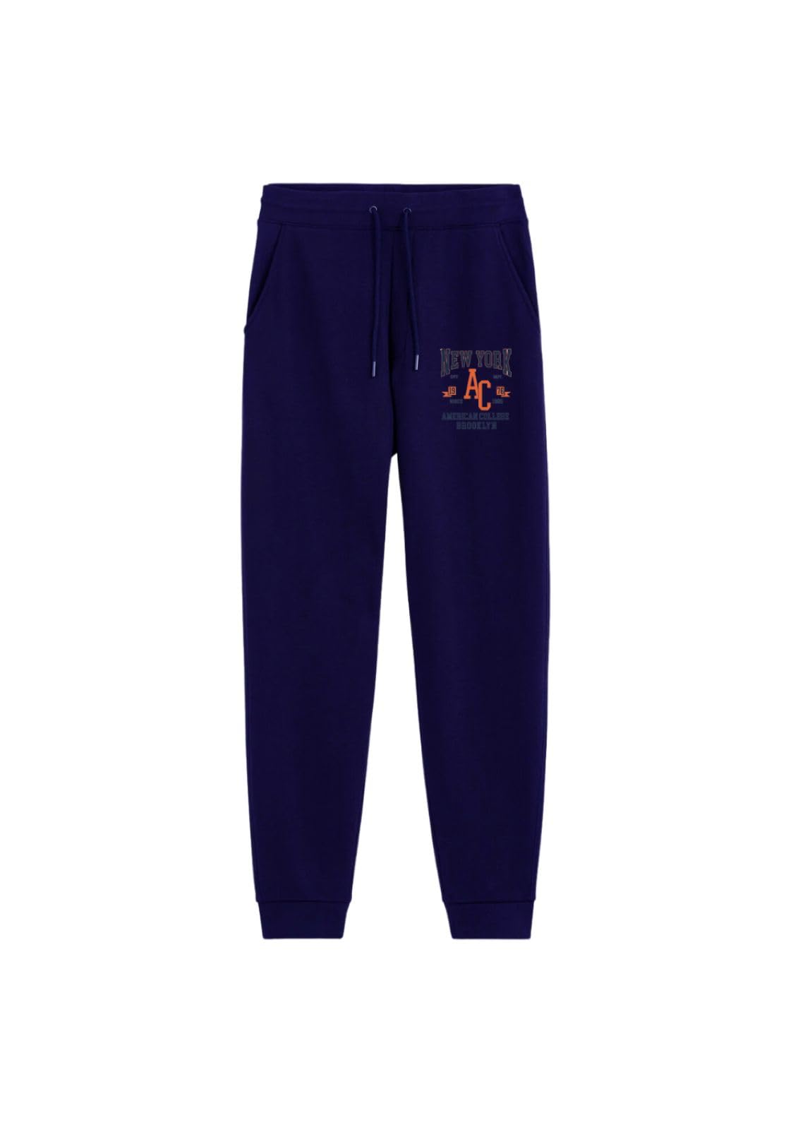 AMERICAN COLLEGE USA, Jogging, Hosen, Leggings, Junge, Mädchen, Kurz, Eng Anliegend, Sportlich, Kinderbekleidung, Unisex, Modell ACPAN236 Marineblau, 12 Jahre