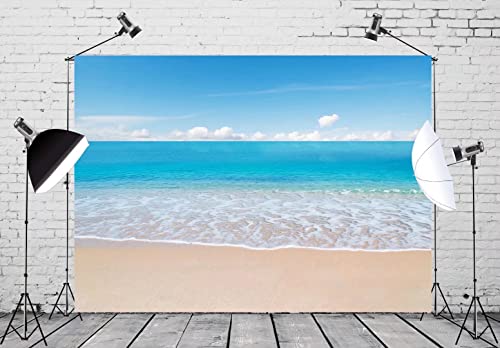 Fondo fotográfico tela BELECO 15x8 pies Playa tropical miniatura 2