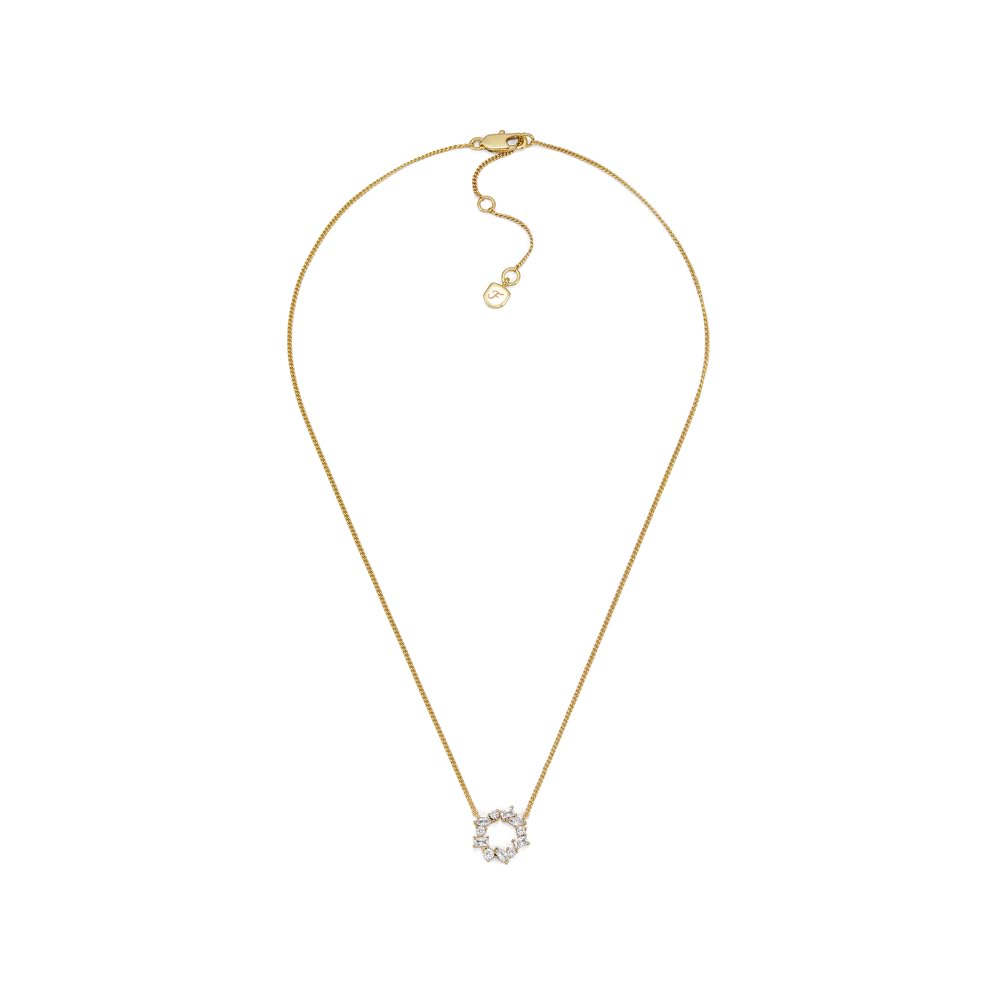 Fossil Ellis Women's Gold-Tone Brass Necklace, JA7295710