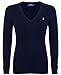 Produktbild Polo Ralph Lauren Cable Knit V-Neck Cotton Pullover Kimberly Hunter Navy (S)