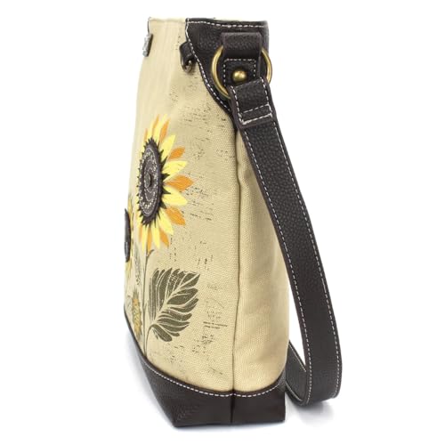 Image of CHALA Canvas Crossbody Women Mid-Size Crossbody Shoulder Purse with Adjustable Strap