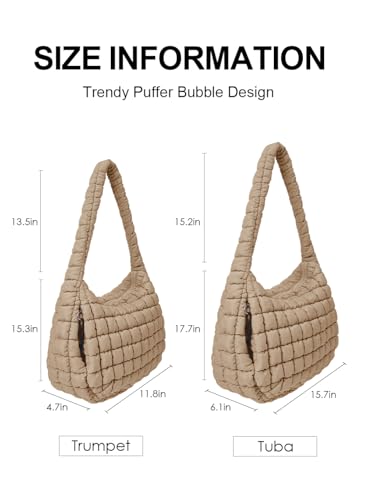 Bolso tote acolchado ligero para mujer miniatura 5